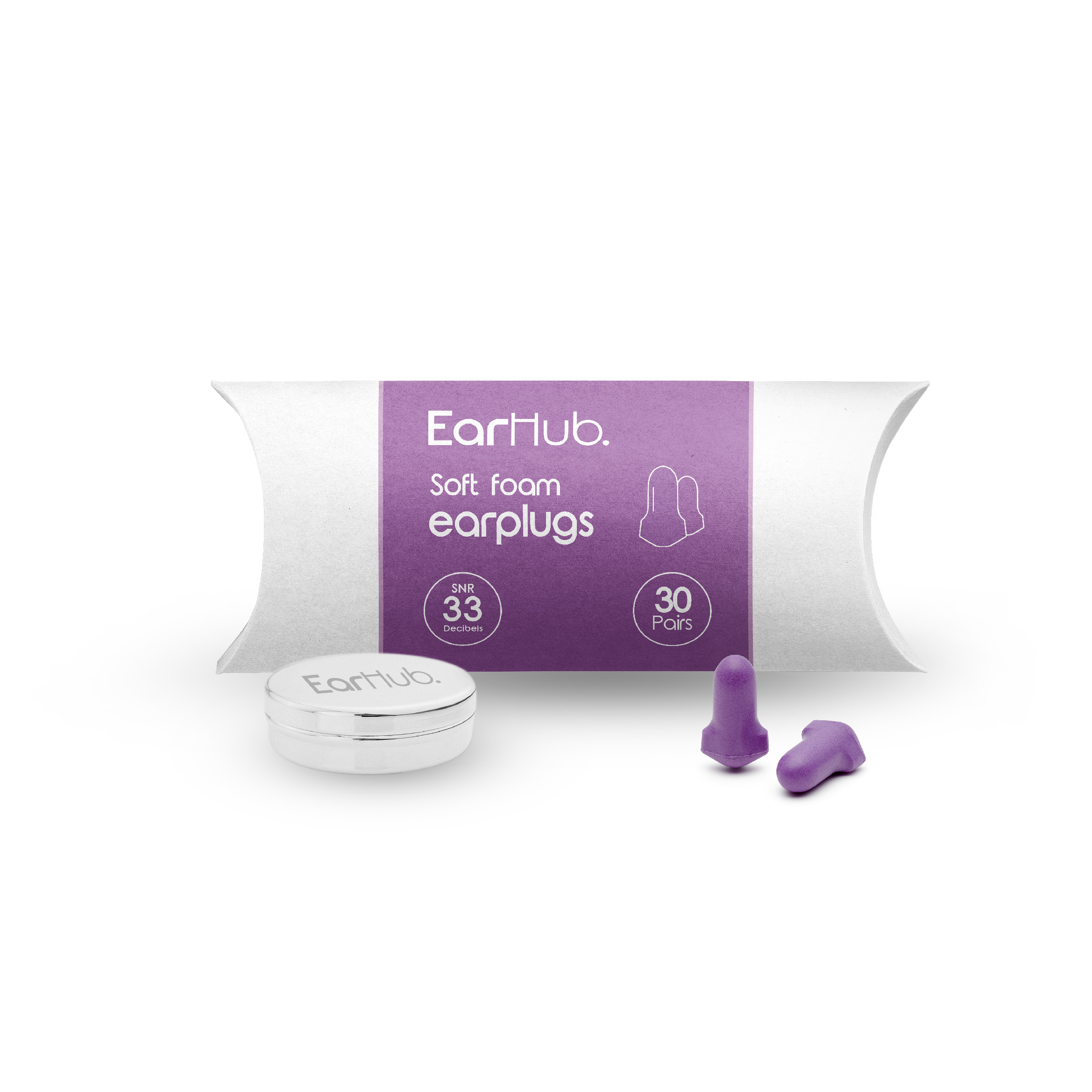 EarHub Purple Soft Foam Earplug